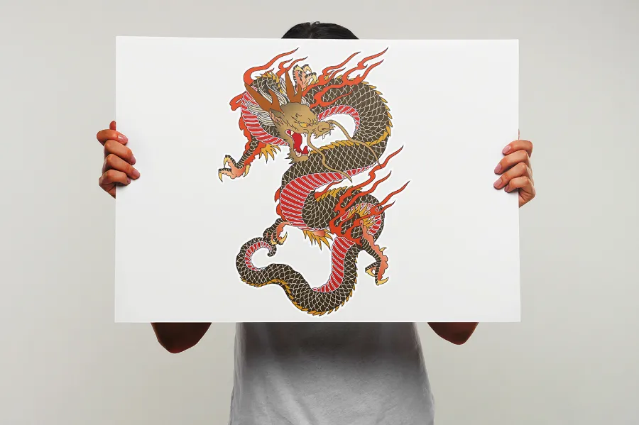 Ryu Dragon Vetorização