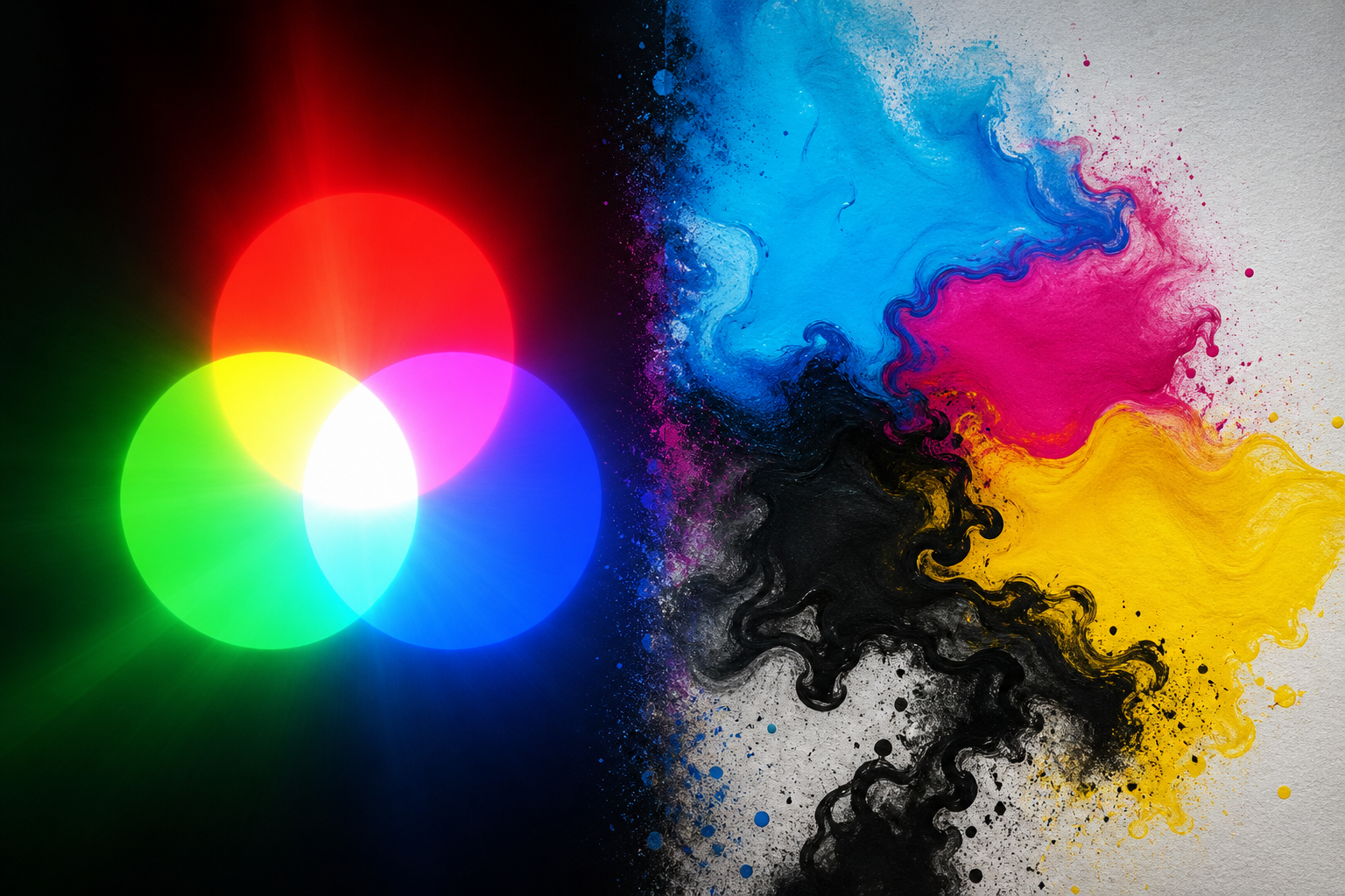 Capa do artigo sobre a diferença entre RGB e CMYK